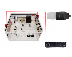 Акустическая система для магазина 2 настенных колонки AUDAC WX302